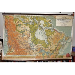The Dominion of Canada : Philips' Comparative Series of Large School Maps (Large Pull Down Map)